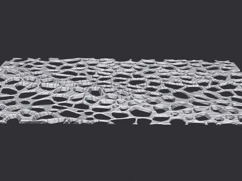 Organic wall hanging 3D Print Model
