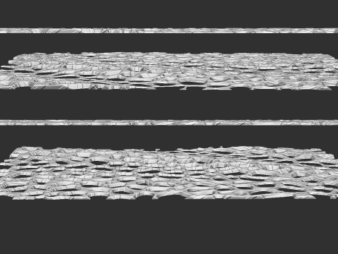 有机壁挂 3D 打印模型