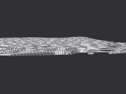 有机壁挂 3D 打印模型