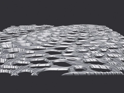 Organic wall hanging 3D Print Model
