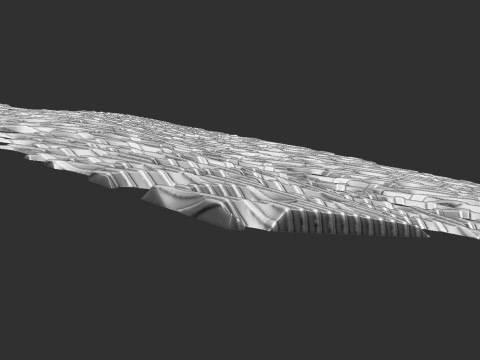 有机壁挂 3D 打印模型