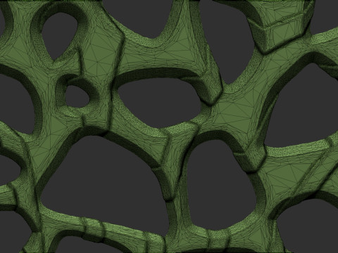 有机壁挂 3D 打印模型