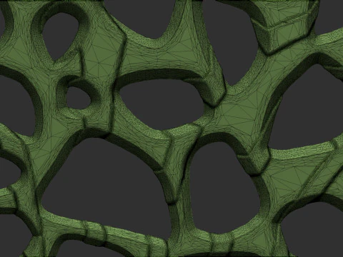 Organic wall hanging 3D Print Model