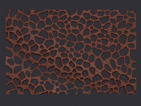 Organic wall hanging 3D Print Model