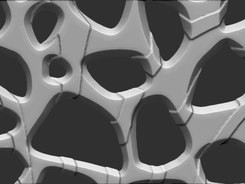 有机壁挂 3D 打印模型