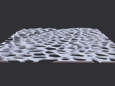 オーガニック壁掛け 3Dプリントモデル