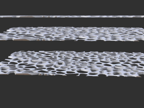 オーガニック壁掛け 3Dプリントモデル