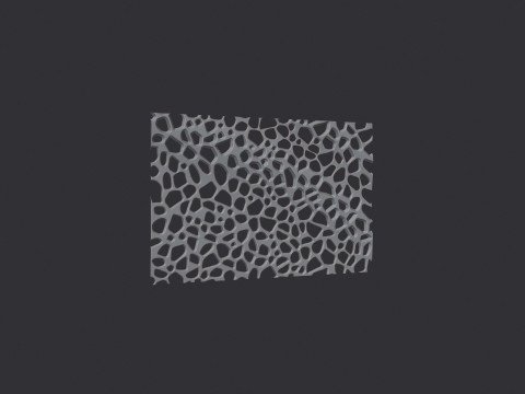 オーガニック壁掛け 3Dプリントモデル