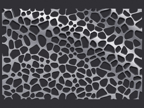 オーガニック壁掛け 3Dプリントモデル