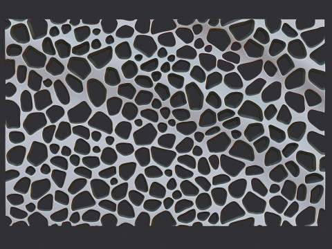 オーガニック壁掛け 3Dプリントモデル