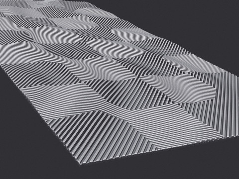 Modern Art Wall Panel 3D 打印模型