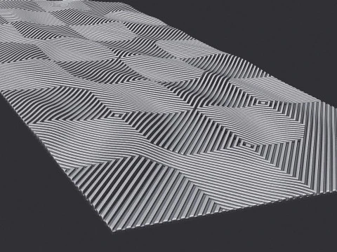 Modern Art Wall Panel 3D Print Model