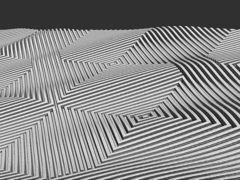 Modern Art Wall Panel 3D 打印模型