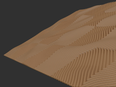 Modern Art Wall Panel 3D 打印模型