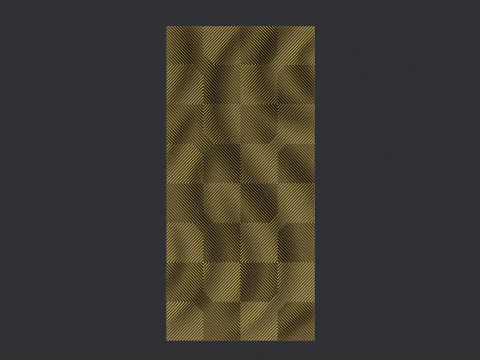 Modern Art Wall Panel 3D Print Model