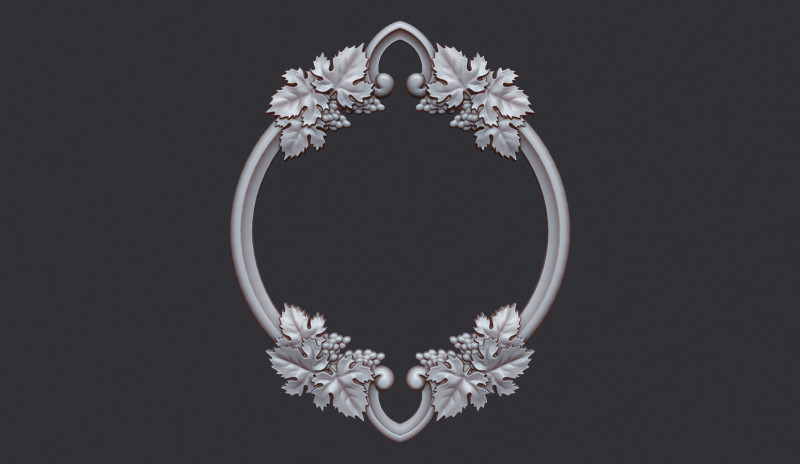 Frame Mirror Model Cetak 3D .c4d .max .obj .3ds .fbx .stl .blend