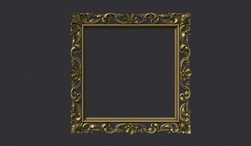 Frame Mirror 3D Model Cetak 3D .c4d .max .obj .3ds .fbx .stl .blend