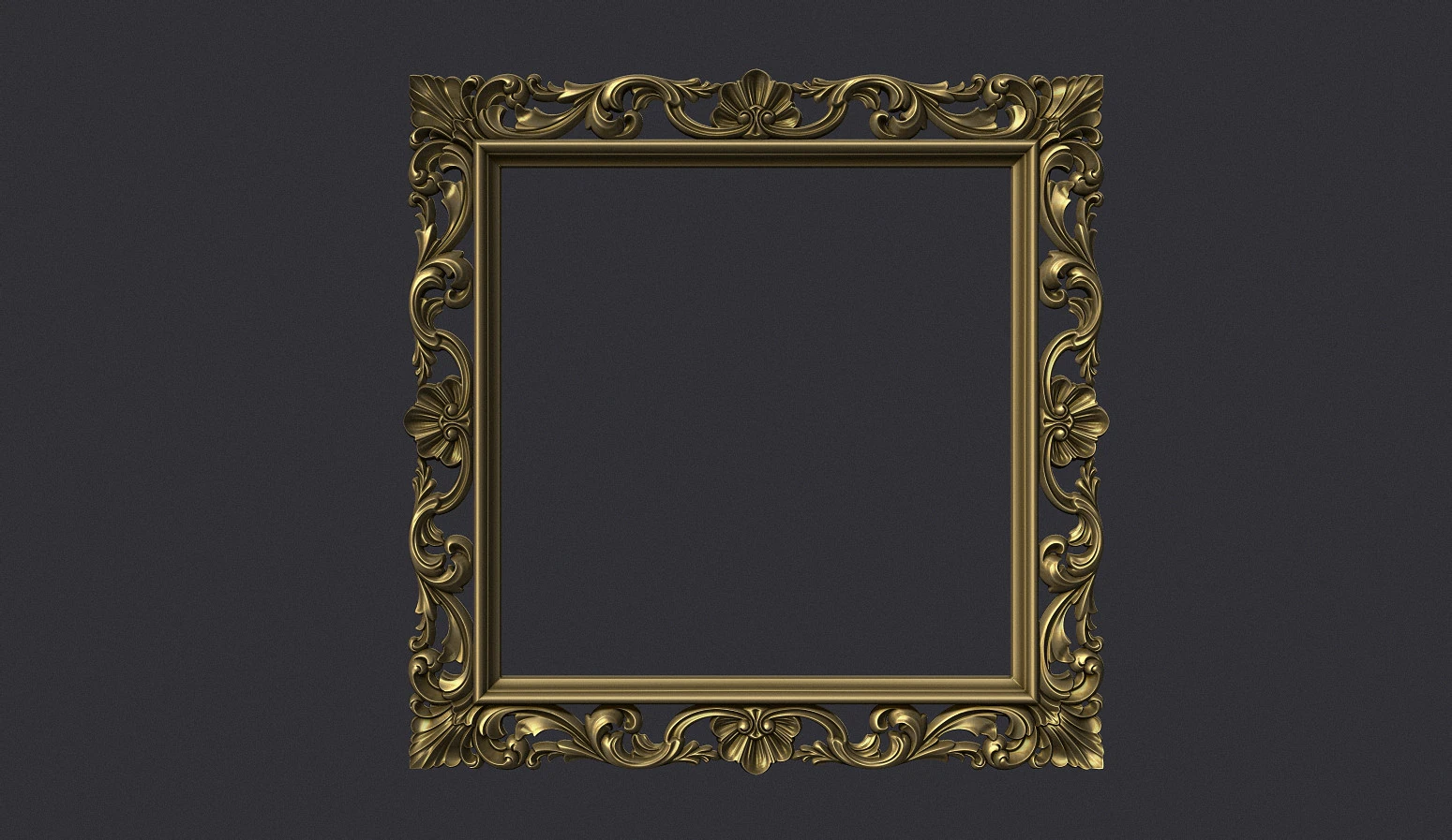 Frame Mirror 3D 3D Print Model .c4d .max .obj .3ds .fbx .stl .blend 