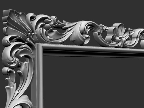 Frame Mirror 3D Model Cetak 3D