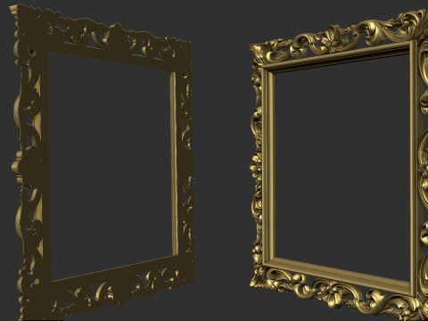 Frame Mirror 3D Model Cetak 3D