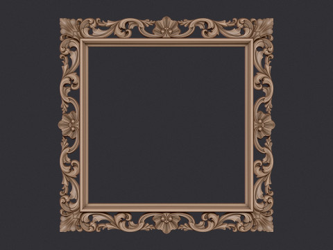 Frame Mirror 3D Model Cetak 3D