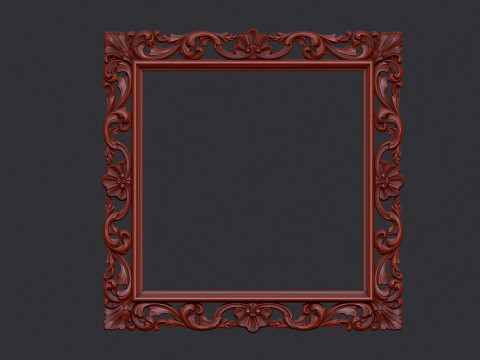 Frame Mirror 3D Model Cetak 3D