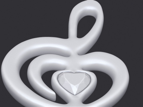 Treble clef Model do druku 3D