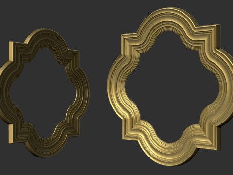 Decorative Frame mirror Modelo de impresión 3D