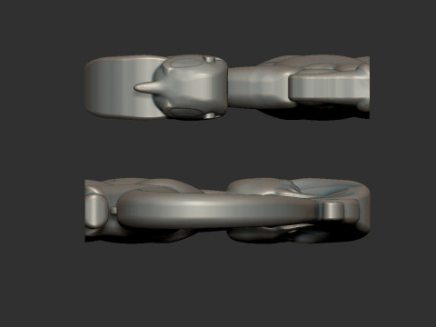 Cat Lyre Figure 3D 打印模型