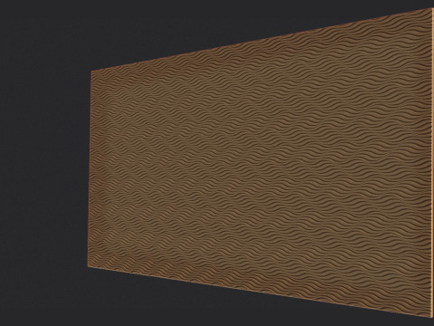 Waving Wall Panel 3D 打印模型