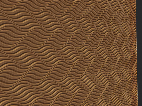 Waving Wall Panel 3D 打印模型