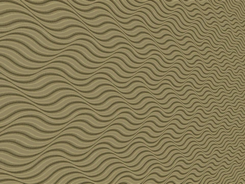 Waving Wall Panel 3D Print Model