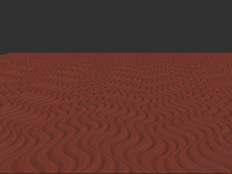 Waving Wall Panel 3D Print Model