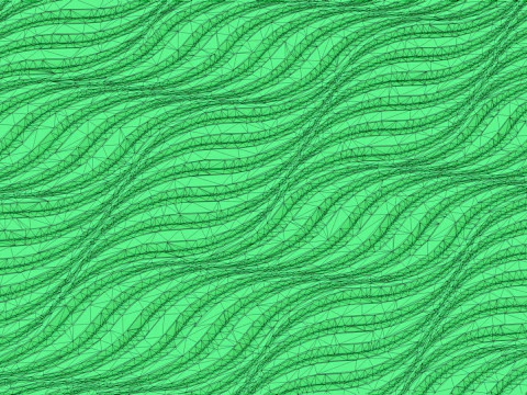 Waving Wall Panel 3D Print Model