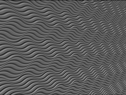 Waving Wall Panel 3D 打印模型