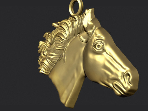 Horse Pendant 3D Принт Модель