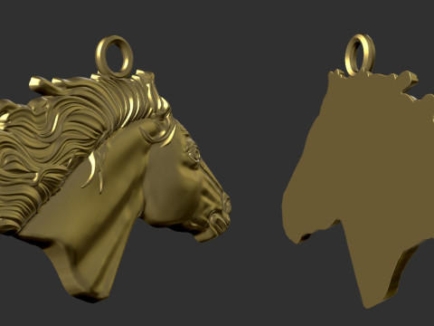 Horse Pendant 3D Принт Модель