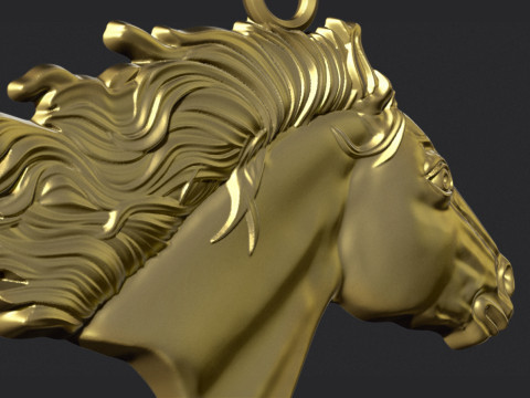 Horse Pendant 3D Принт Модель