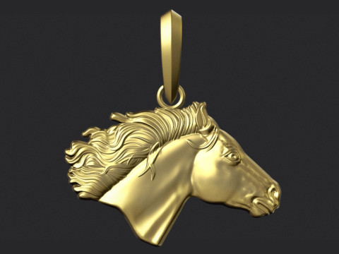 Horse Pendant 3D Принт Модель