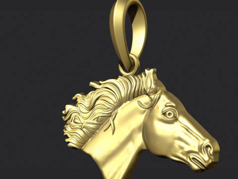 Horse Pendant 3D Принт Модель
