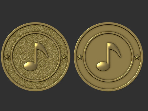 Musical Notes Model Cetak 3D