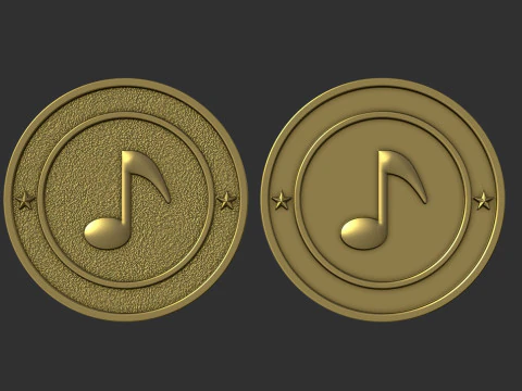 Musical Notes 3D Print Model