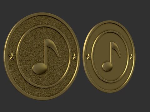 Musical Notes 3D Print Model