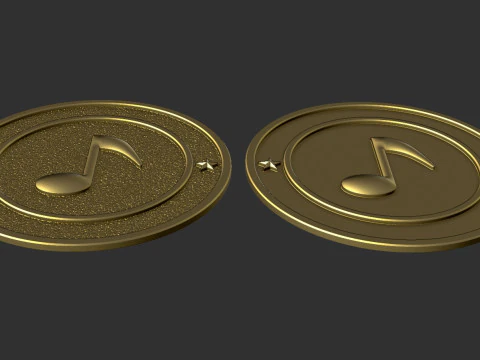 Musical Notes 3D Print Model