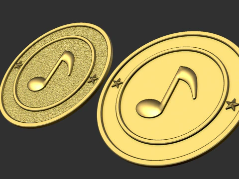 Musical Notes 3D Print Model
