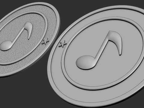 Musical Notes 3D Print Model