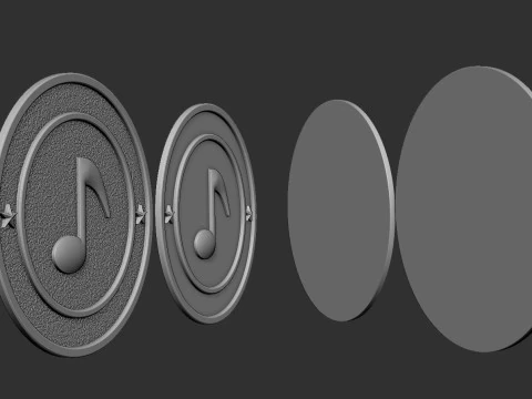 Musical Notes 3D Print Model