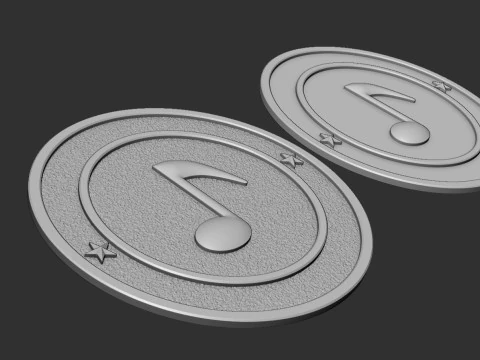 Musical Notes 3D Print Model