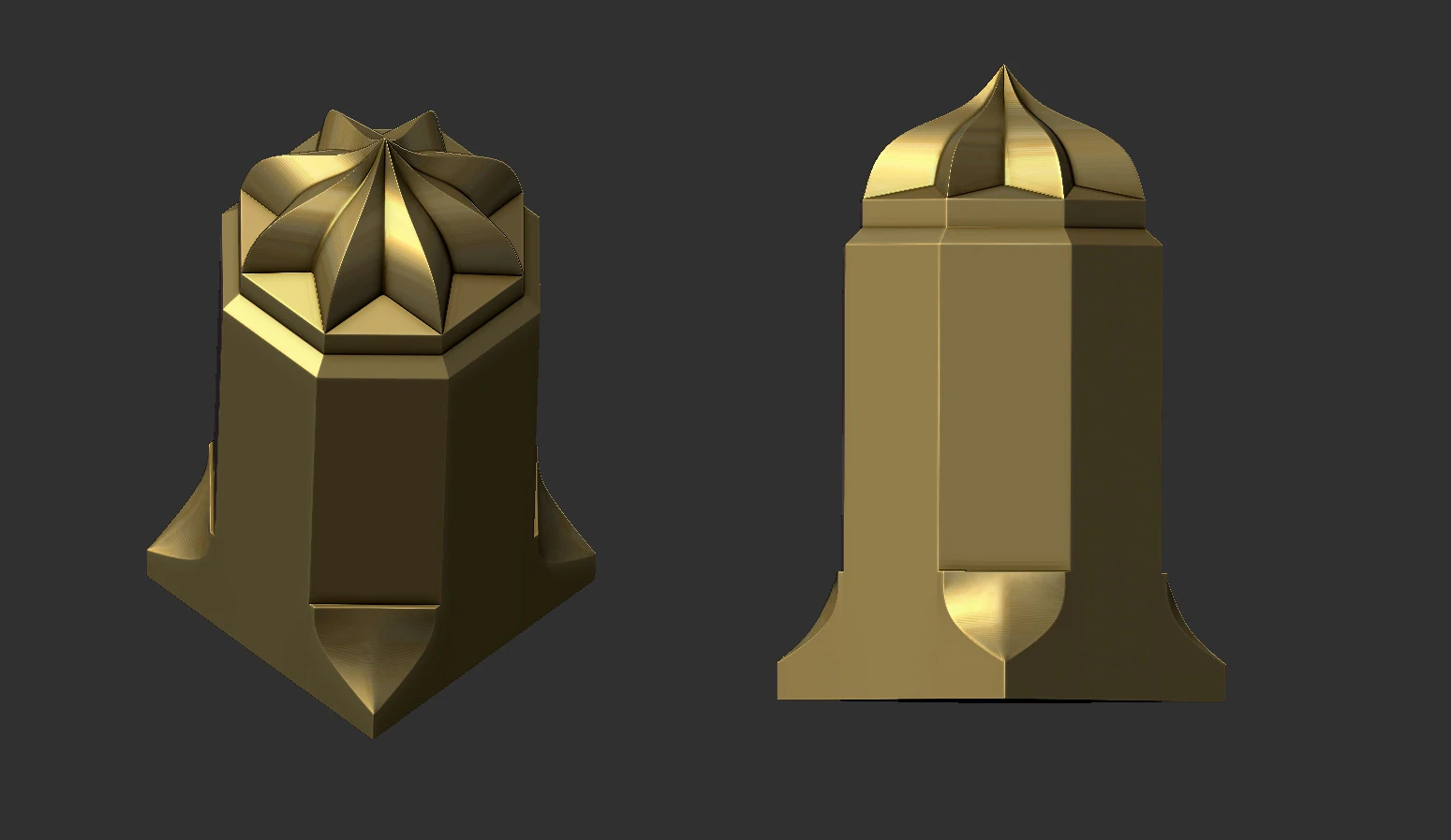 Geometric Column 3D Print Model .c4d .max .obj .3ds .fbx .stl .blend 