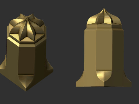 Geometric Column Model Cetak 3D